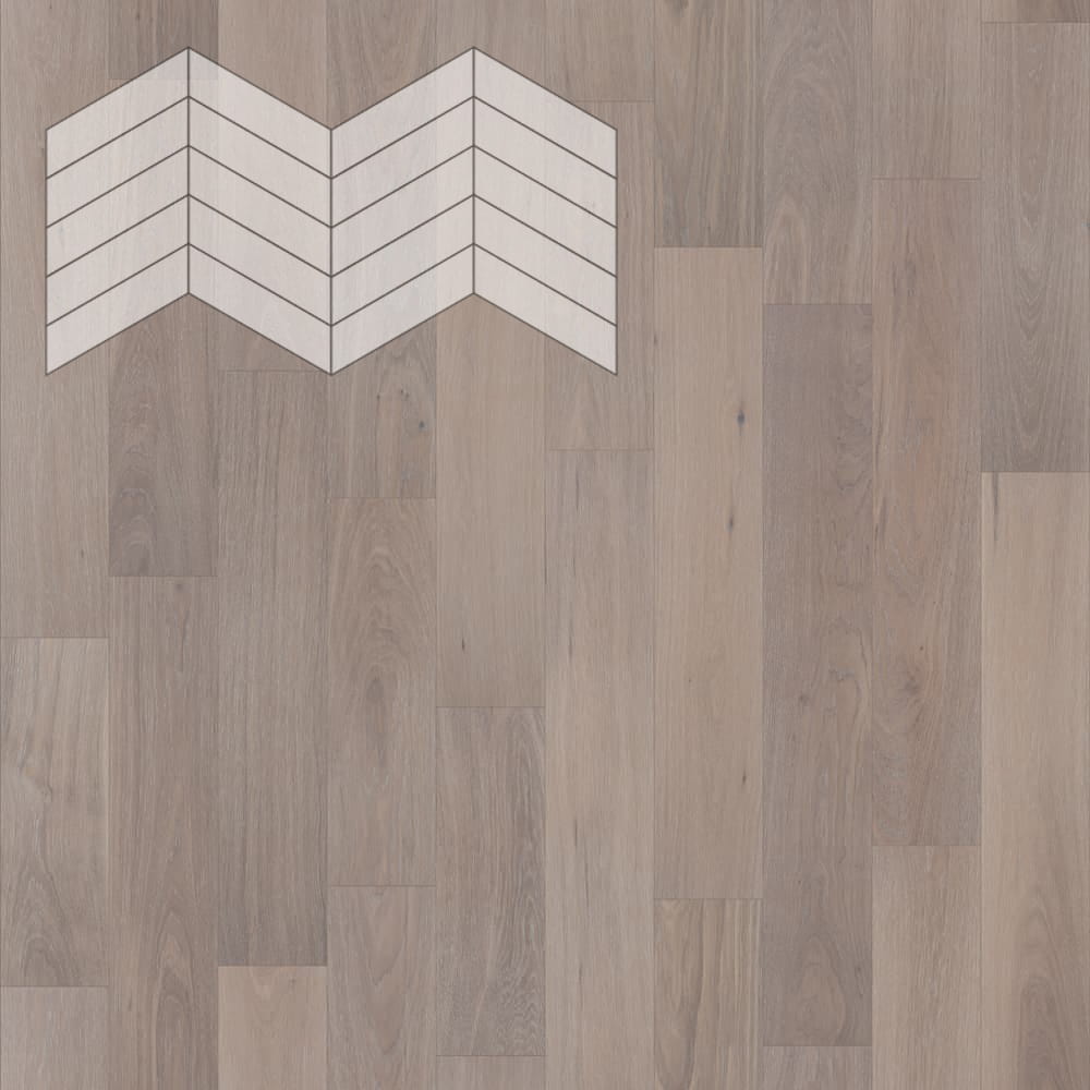 Паркет Елка Французская Lab Arte Chevron Дуб Натур Шарм лак 400/348х90х14/3/60°
