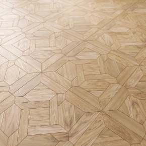 Модульный паркет инженерный Lab Arte №6-50 Дуб Натур лак 514*514*14/3мм в интерьере