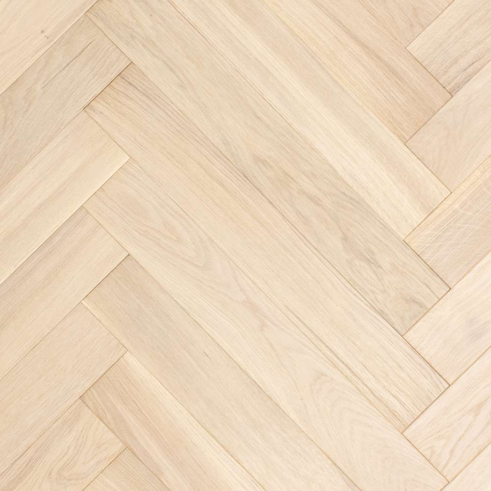 Паркет Елка Английская Lab Arte Angle Дуб Селект Чегет Белый лак 500*110*15/3