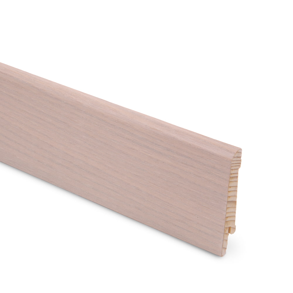 Плинтус шпонированный Lab Arte Oak Snow 70х15х2500